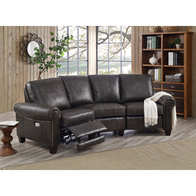 HYDELINEBYAMAX Arlington-SECT Arlington Leather Reclining Sectional