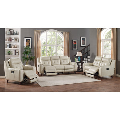 HYDELINEBYAMAX Paramount-SLC Paramount Leather Sofa Set