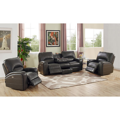 Red Barrel Studio RBRS2129 Woodhull Leather Living Room Set