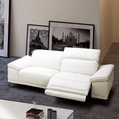 Wade Logan WDLN2232 Brookville Leather Reclining Sofa