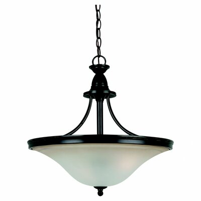 Gladstone 3 Light Up Light Pendant Finish: Heirloom Bronze, Bulb Type: 13W GU24 Self Ballasted Fluorescent