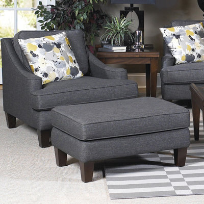 See Catherine Arm Chair and Ottoman More Images