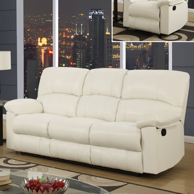 U99270 – WHITE – RS GQ3601 Global Furniture USA Reclining Sofa