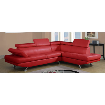 Global Furniture USA U9782-SECTIONAL-RED Sectional Upholstery