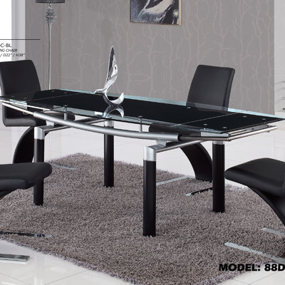 Jolie Dining Table Finish Black