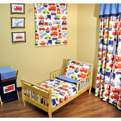 Bacati Transporation 4 Piece Toddler Bedding Set BITM4TB