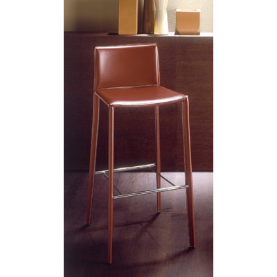 Linda 26 inch Bar Stool Upholstery: Black