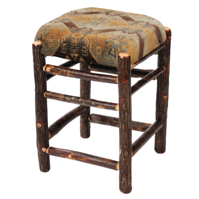 Hickory 24 inch Bar Stool Upholstery: Tulsa