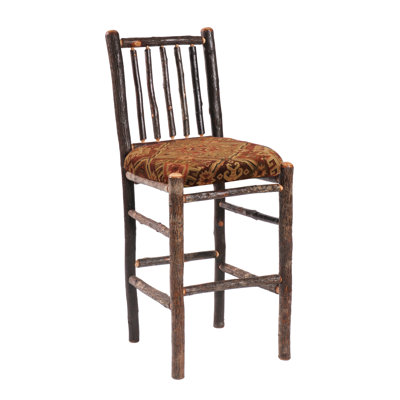 Hickory 30 inch Bar Stool Upholstery: Sierra Brown