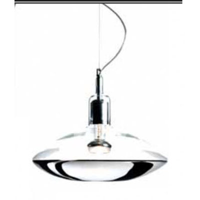 Belle Soiree Pendant Glass Color: Silvered, Size: 8.2