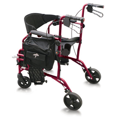 Combination 19 Ultra Lightweight Rollator-Transport Wheelchair image