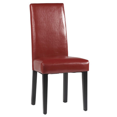 Parsons Chair (Set of 2) Upholstery: Red