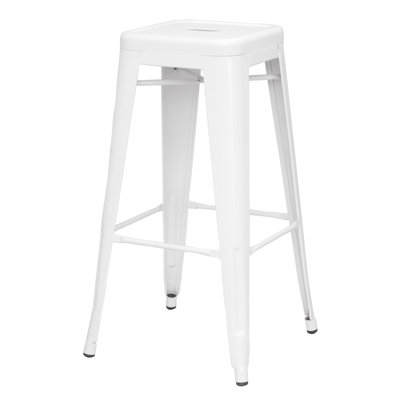 Toms 29.92 inch Bar Stool (Set of 4) Finish: White
