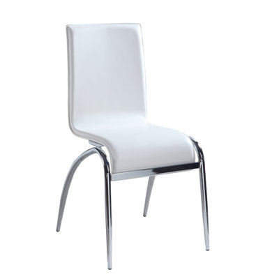 Elaine Side Chair (Set of 4) Side Chair Upholstery: White