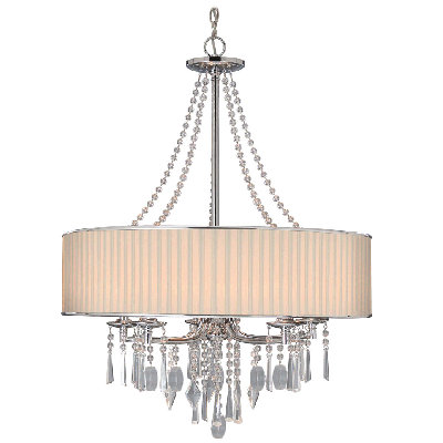 Echelon 5 Light Chandelier Shade: Bridal Veil