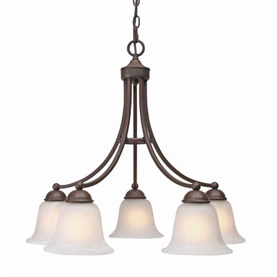 Candace 5 Light Chandelier Finish: Rubbed Bronze