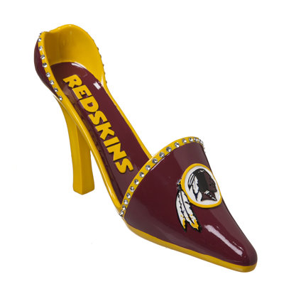 NFL Decorative Team Shoe 1 Bottle Tabletop Wine Rack NFL Team: Washington Redskins