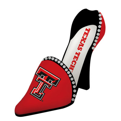 NCAA Shoe 1 Bottle Tabletop Wine Rack NCAA Team: Texas Tech