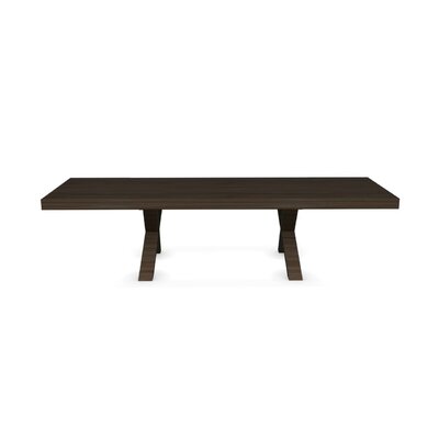 Two Rectangular Extendable Dining Table Finish Smoke