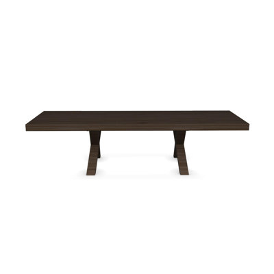 Two Rectangular Extendable Dining Table Finish Smoke