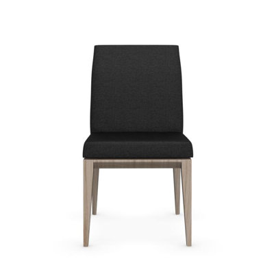 Bess Low Wooden Chair Finish: Smoke, Upholstery: Sand