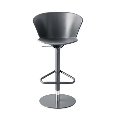 Bahia - Swivel stool Finish: Matt Gray