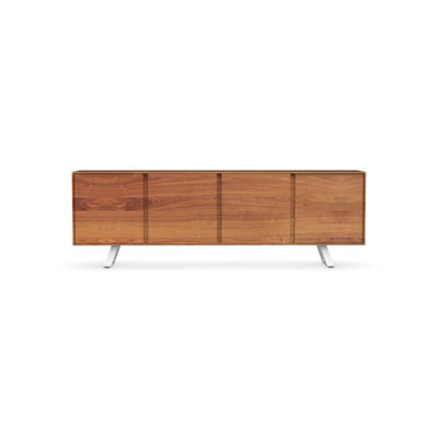 Secret - 4-door sideboard Finish: Walnut/Matt Optic White