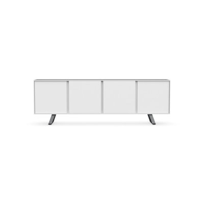 Secret - 4-door sideboard Finish: Matt Optic White/Matt Gray