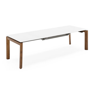 Esteso Wood - Extending table Base Finish: Walnut