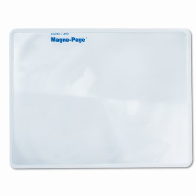 2X Magna-Page Full-Page Magnifier with Molded Fresnel Lens, 8-1-4 x 10-3-4 image