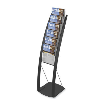 6 Pocket Floor Stand Finish: Silver image