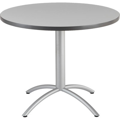36 inch Cafe Table Top Finish: Gray