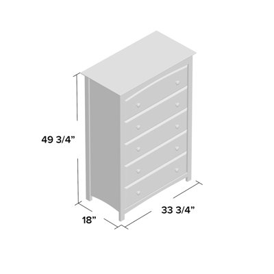 Storkcraft Kenton 5 Drawer Dresser