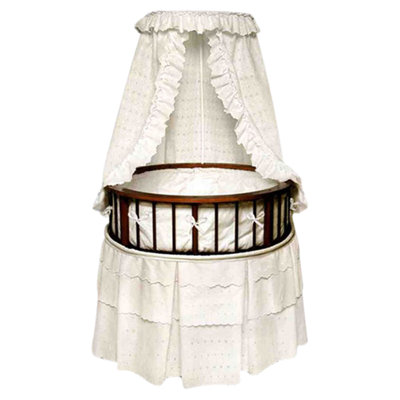Badger Basket Elegance Bassinet with Eyelet Bedding 829