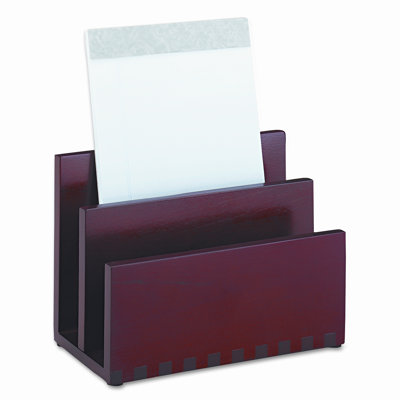 Harmony Wood Mini Sorter, Two Sections, Mahogany Harmony Wood Mini Sorter, Two Sections, Mahogany