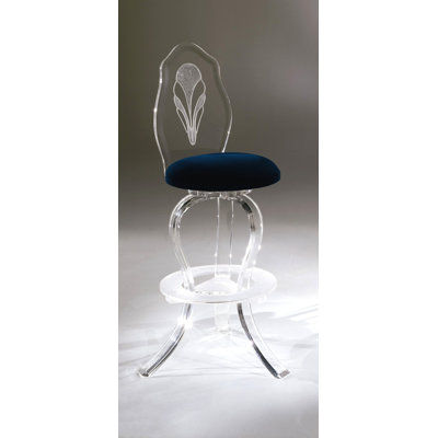 Palace 30 inch Swivel Bar Stool Upholstery: Lilac