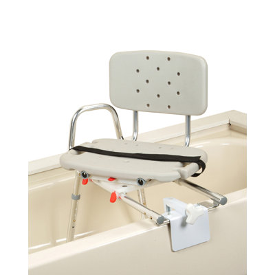 Tub Mount Transfer Bench with Molded Swivel Seat and Back image