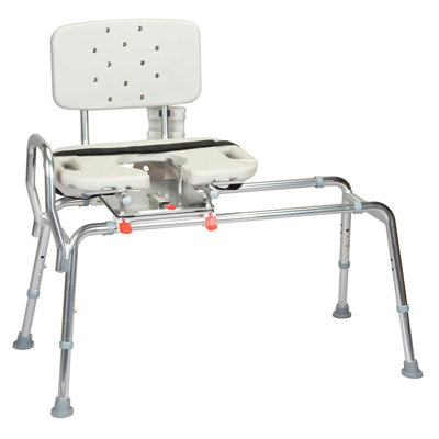 Transfer Bench with Cut-Out Molded Swivel Seat and Back image