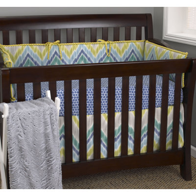 Zebra Romp 4 Piece Crib Bedding Set image