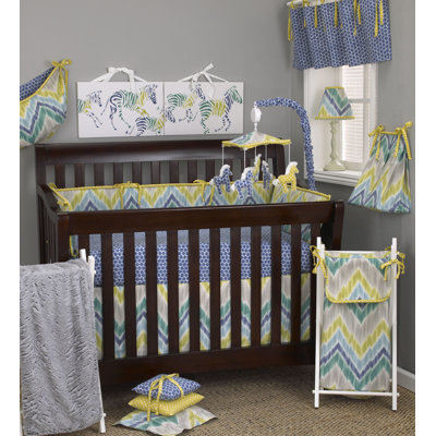 Zebra Romp 8 Piece Crib Bedding Set image