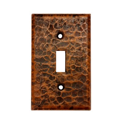 Copper Switchplate Single Toggle Switch Cover in Oil Rubbed Bronze