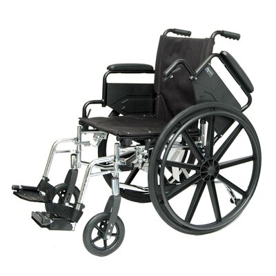Flip Back Arm 20 Lightweight Wheelchair Front Rigging: Leg Rest image