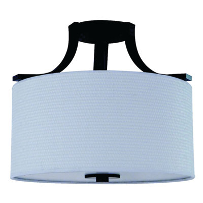 Panorama Trail 3 Light Semi Flush Mount Finish: Ebony Bronze