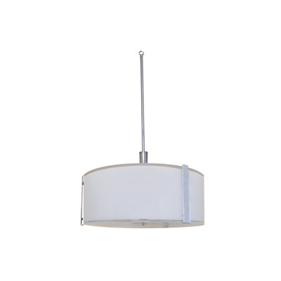 Kings Creek 3 Light Drum Pendant Size: ◾44 H x 16 W x 16
