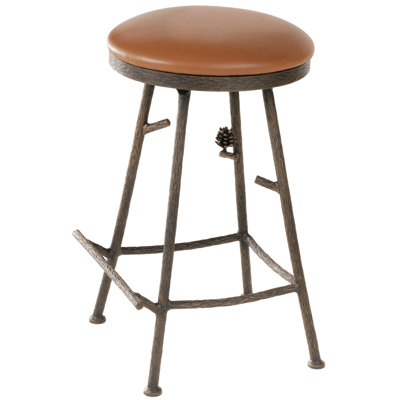 Pine 25 inch Swivel Bar Stool