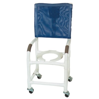 Standard Deluxe Shower Chair with High Back Color: Royal Blue image