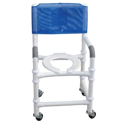 Standard Deluxe Knocked Down Shower Chair Color: Royal Blue image