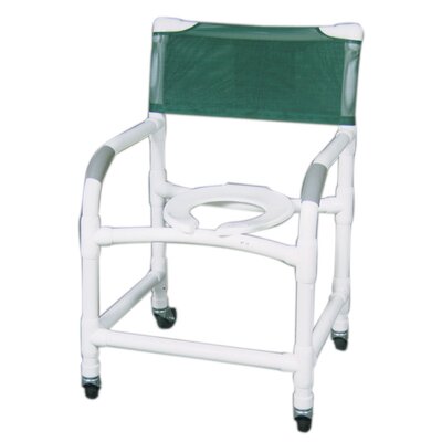 Wide Deluxe Shower Chair Assembled: No, Color: Forest Green image