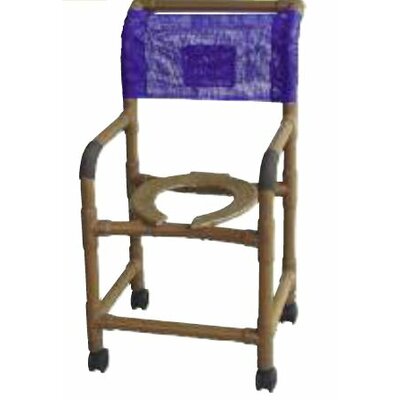 Standard Deluxe Shower Chair Color: Forest Green, Feet: Casters image