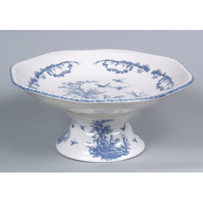 Ophelia Co Tal Fruit Decorative Bowl Color Blue White A
